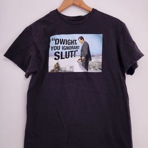 The Office Black T-Shirt, Medium, Short Sleeve